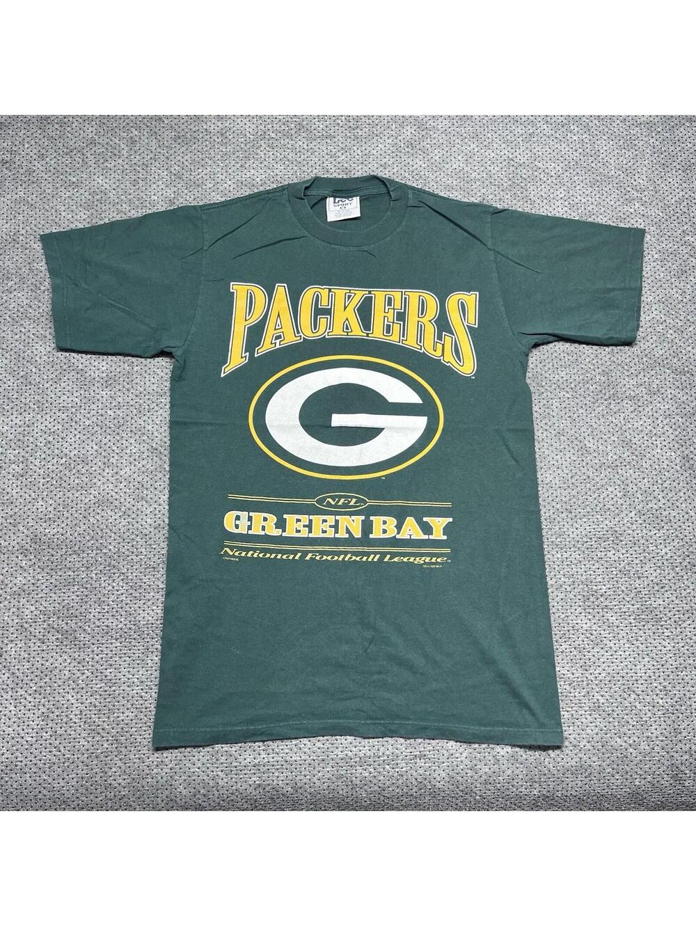 Vintage 1997 Green Bay Packers Football T-Shirt Medium RARE Lee Sport GREEN MENS